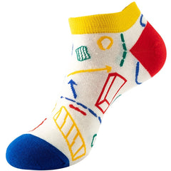 4 Pairs Ankle Socks for Women with Funny Patterns