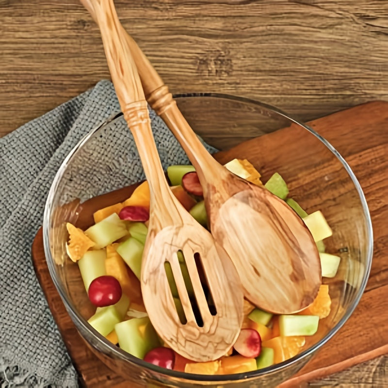 5pcs Olive Wooden Spoon Set Non stick Cooking Utensils