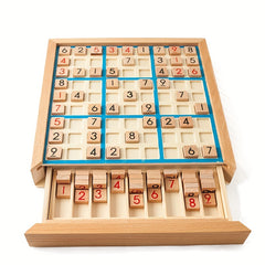 Wooden Sudoku Puzzle Game for Kids - Logical Thinking Puzzle Table Game