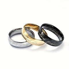 Stainless Steel Ring For Men Women Lord Of The Ring Jewelry
