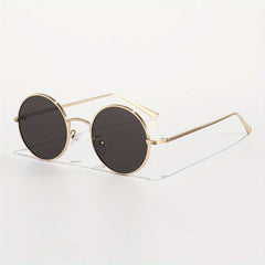 Round Metal Sunglasses Women Men UV400 Sun Shades Glasses