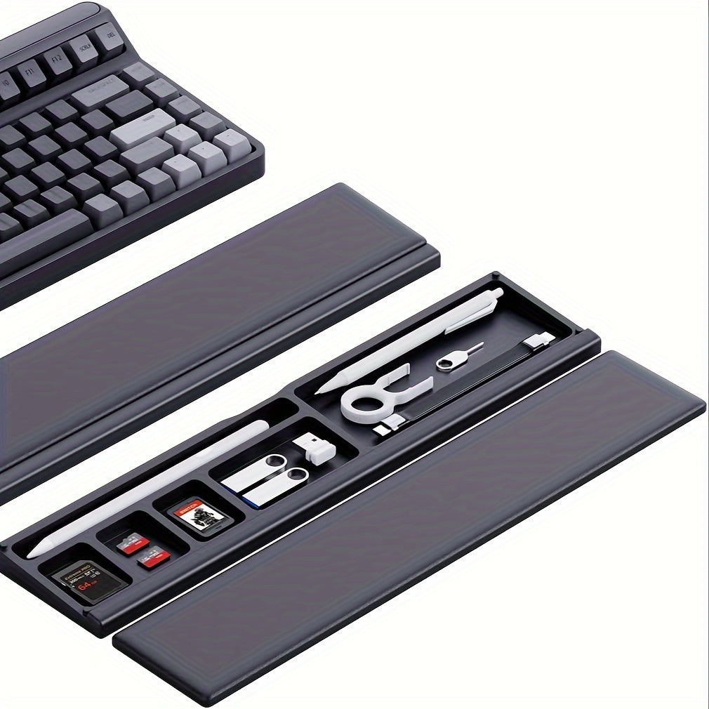 Keyboard Palm Rest Bracket with Desk Divider Box