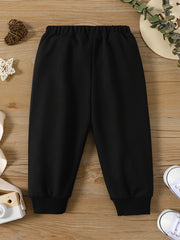 Baby s Elastic Waist Sweatpants Joggers Pants Child s Comfy Trousers