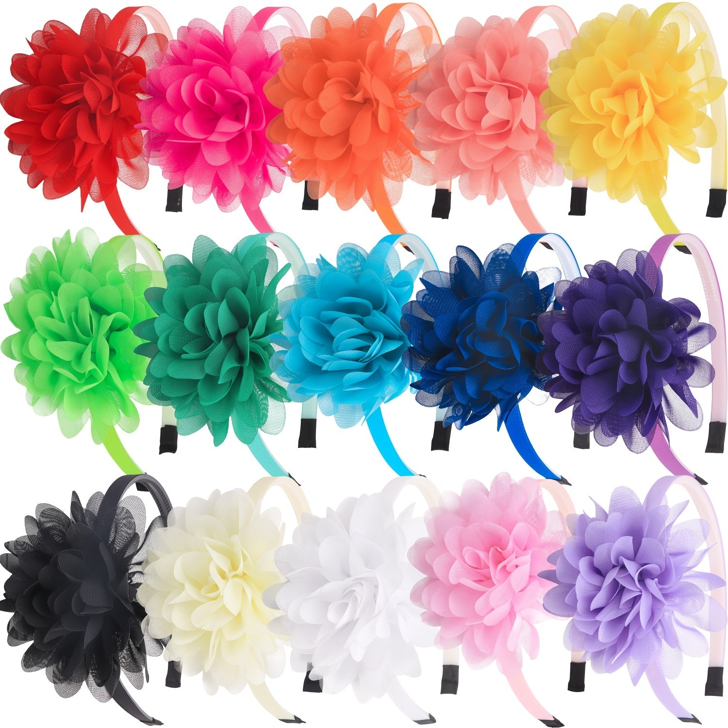 Chiffon Flower Headband for Girls Hair Accessories