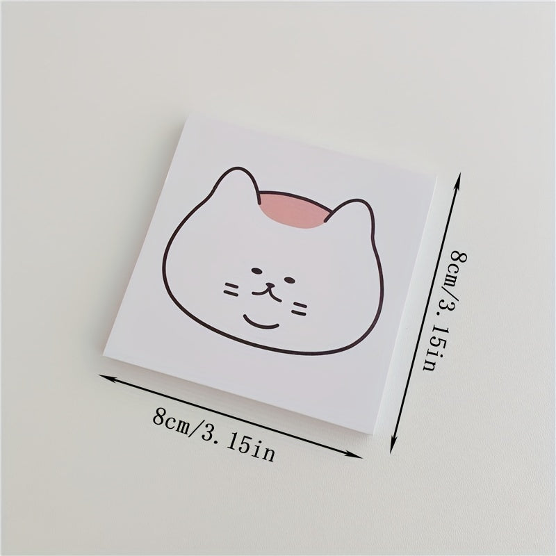 50 Sheets Cat Memo Paper Non-sticky Memo Book & Memo Pad for Notes