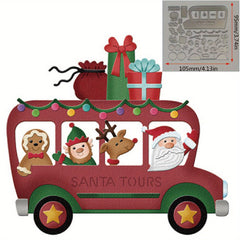 1pc Christmas Fireplace Dog Car Metal Cutting Dies for DIY Cards Scrapbooking