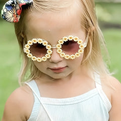 Kids Flowers Shaped Sunglasses UV Protection