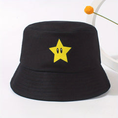 Cartoon Print Bucket Hat Sunscreen Beach Hats For Women & Men