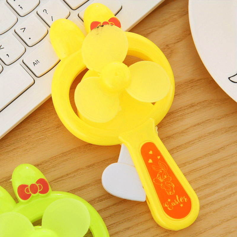 Mini Rabbit Shape Fan Manual Fan Dormitory Portable Handheld Fan