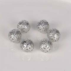 40-50-100pcs 4-20mm Hollow Round Beads DIY Spacer Bracelet Necklace Jewelry
