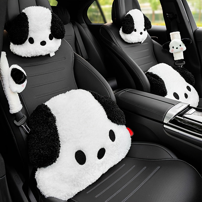 Cartoon Dog Headrest Pillow Neck & Back Support for Car
