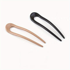 2pcs U Shaped Hair Pin Hair Bun Holder Hair Clip Hair Styling Accessories