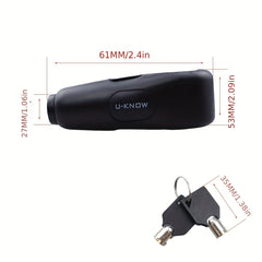 Motorcycle Alarm Hand Lock Anti theft Lock Red Orange