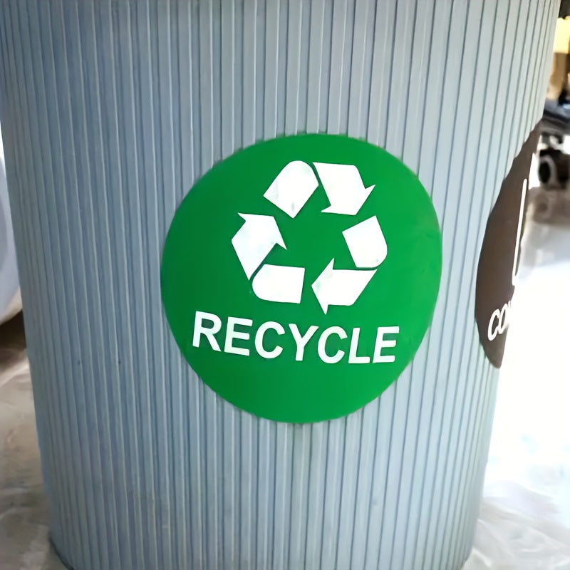 6pcs Trash Can Label Dump Garbage Sticker