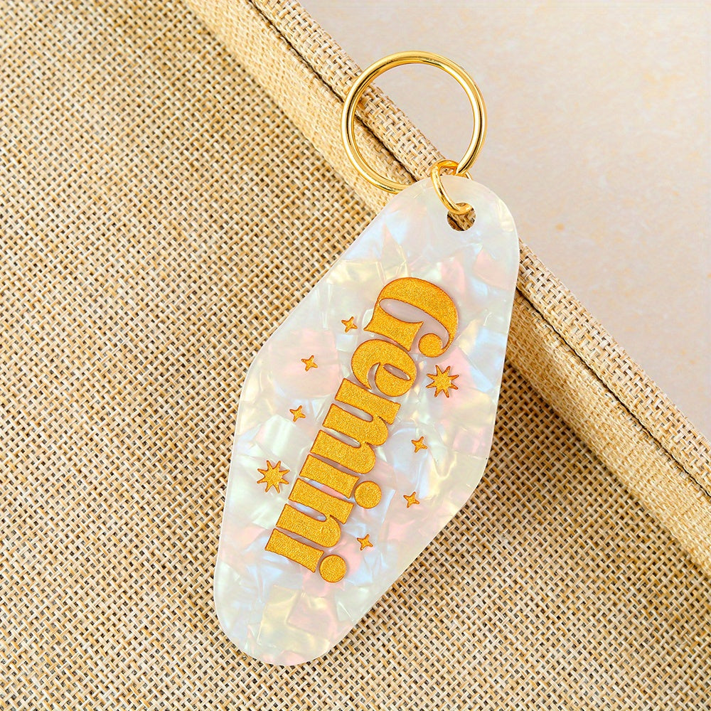 Zodiac Theme Key Tag Key Chain Bag Accessory Gift