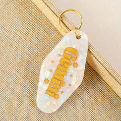 Zodiac Theme Key Tag Key Chain Bag Accessory Gift