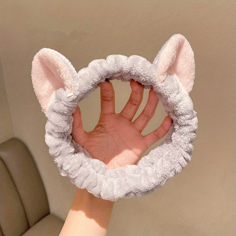 Cat Ear Hair Band Ladies Hair Band Plush Face Hair Accessories
