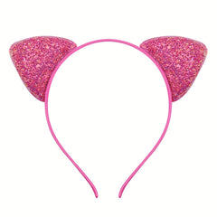 Cartoon Cat Ears Hair Hoop Sequin Headband Party Decoration