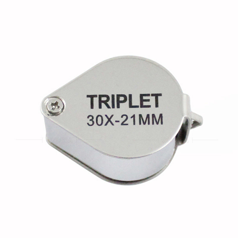 Pocket Size Folding Jewelry Loupe Magnifying Glass 10X 20X 30X Metal