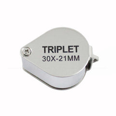 Pocket Size Folding Jewelry Loupe Magnifying Glass 10X 20X 30X Metal