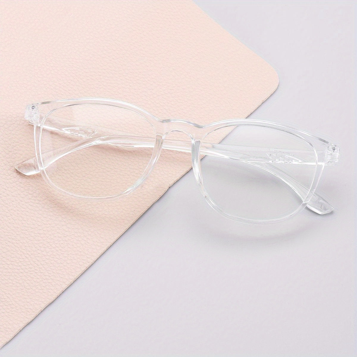Clear Lens Jelly Round Frame Glasses