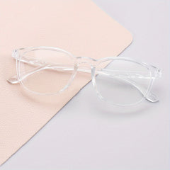 Clear Lens Jelly Round Frame Glasses