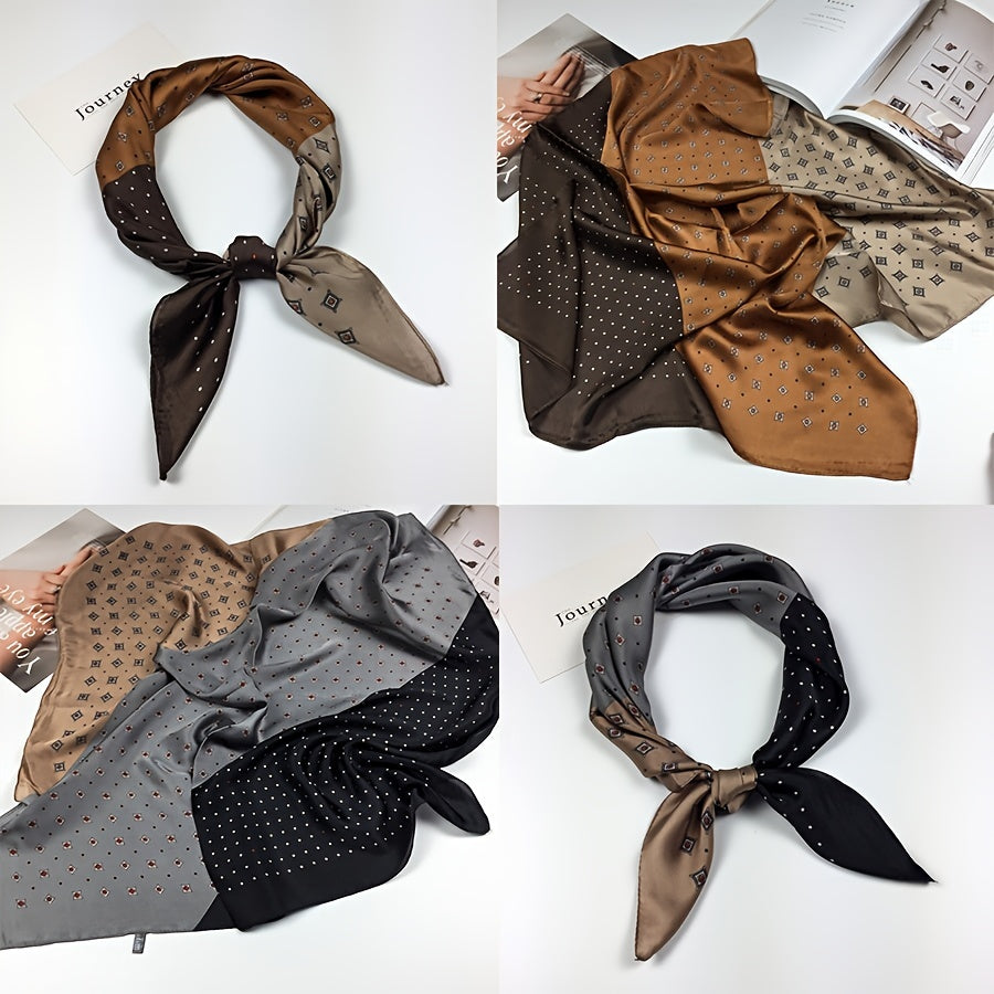 Gentleman Retro Silk Scarf Square Scarf
