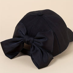 Big Ribbon Bowknot Baseball Cap Solid Y2K Dad Hats Adjustable
