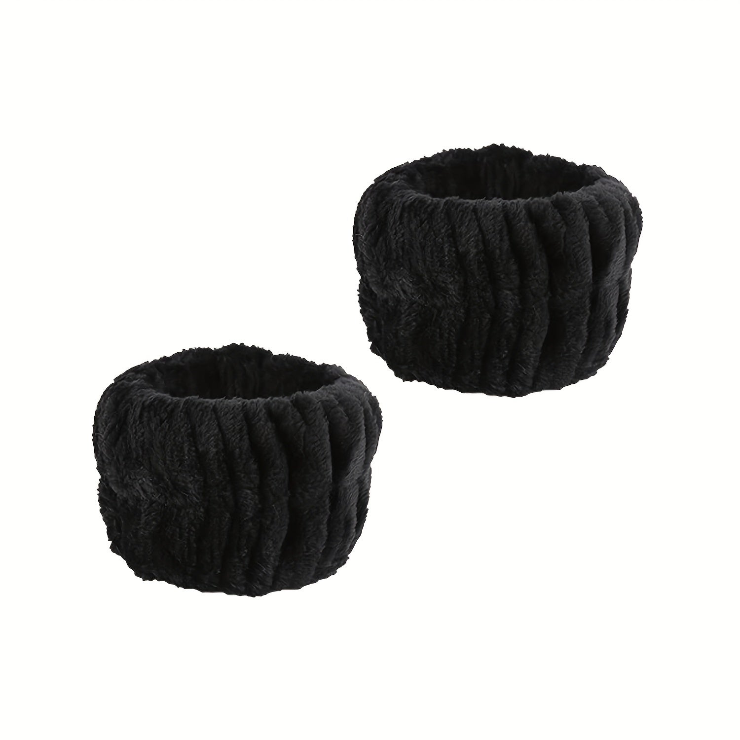 2pcs Plush Wristband Wash Face Spa Make Up Wrist Band Plush Elastic Bundle