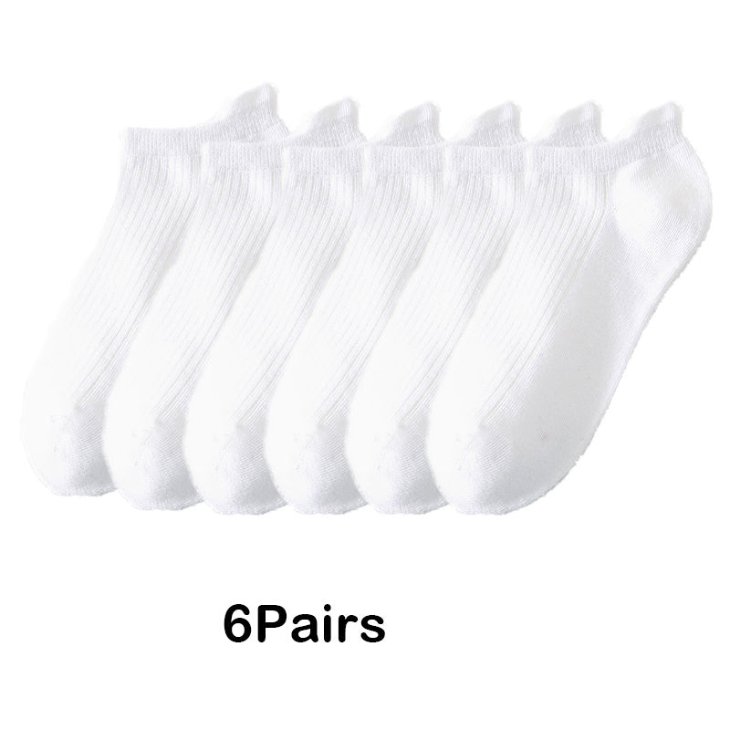 6 Pairs Womens No Show Socks Breathable & Soft Ankle Stockings & Hosiery