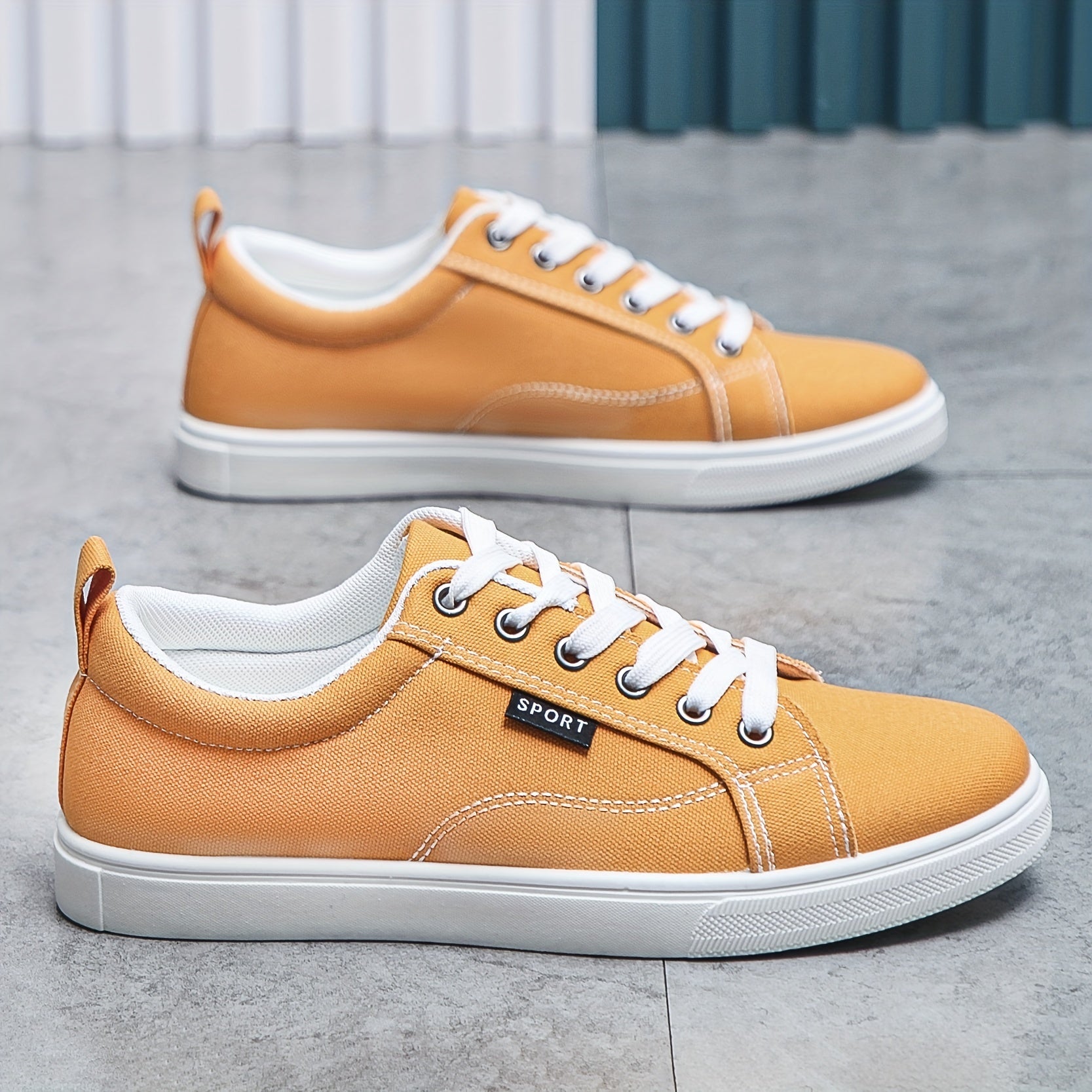 Men's Canvas Skate Shoes Casual Outdoor Walking Sneakers