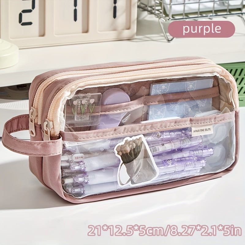 Large Capacity Pencil Case Portable Stationery Bag