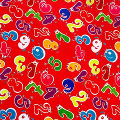 8pcs Arabic Number Series Fabric Pack for DIY Sewing Crafts