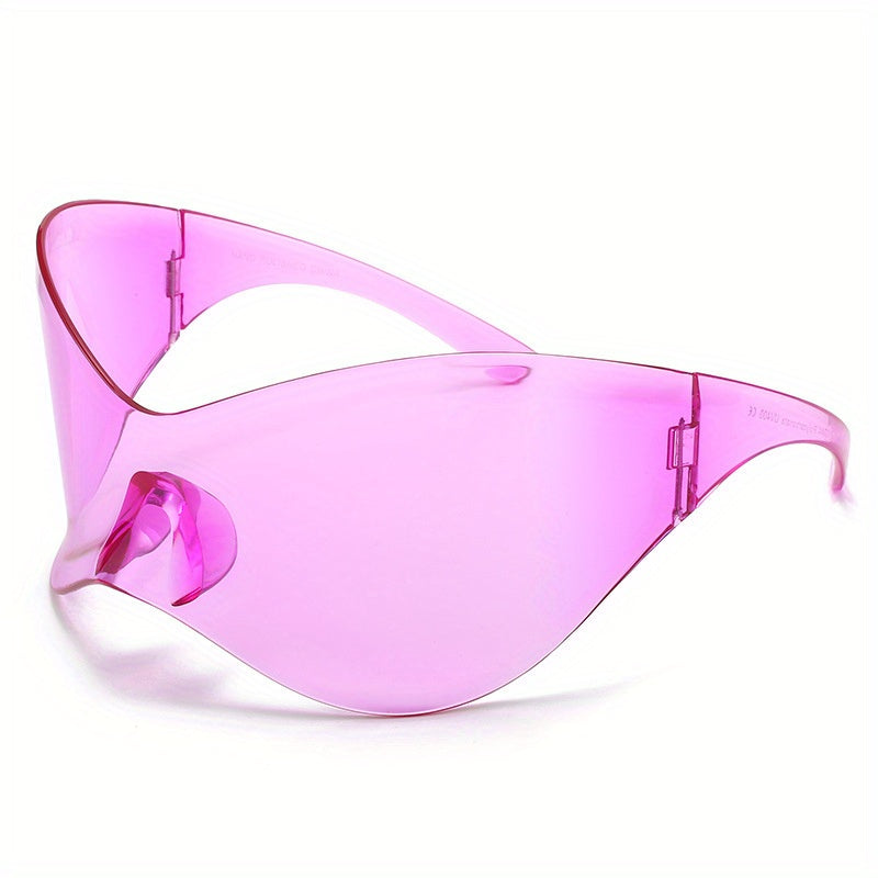 Y2K Wrap Around Sunglasses For Women Men Shield Glasses UV400