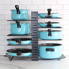 Pot And Pan Organizer For Cabinet 5 layer Storage Racks