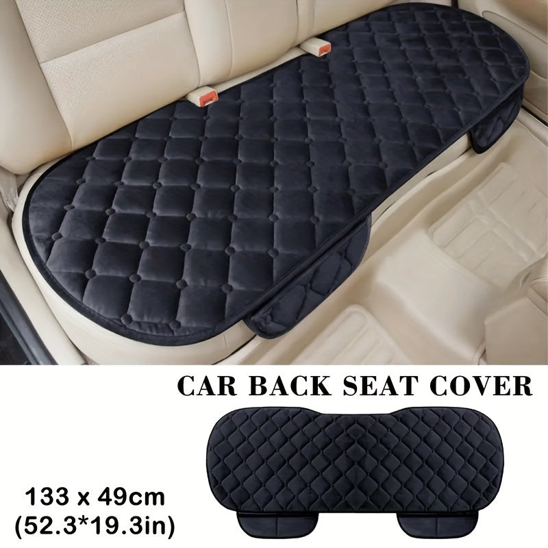 Plush Car Back Seat Cover Rear Protector Mat Auto Chair Cushio