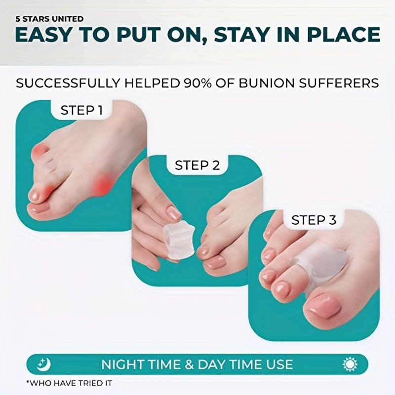 Toe Separators for Hammer Toes, Bunions and Crooked Toes