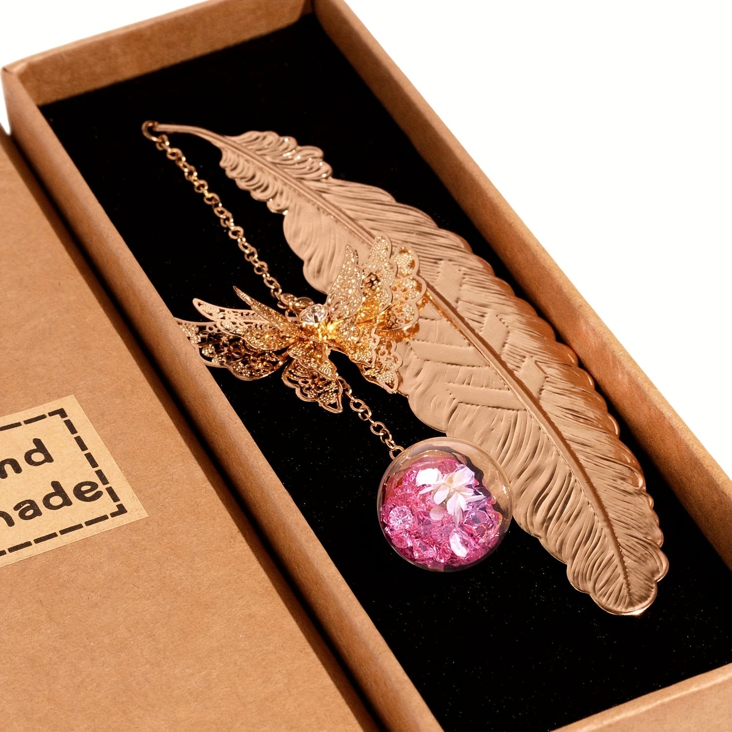 Metal Butterfly Feather Bookmark - Perfect Gift for Women & Girls