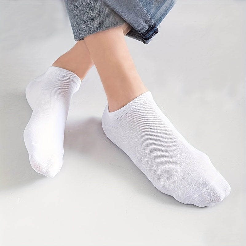 14 Pairs Women's Low Cut Ankle Socks Soft & Lightweight Solid Stockings