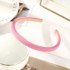 Sponge Headband Retro Style Thin Hair Hoop Non Slip Hairband For Women Girls