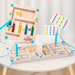 Family Strategy Game Wooden Perception Reasoning Enhancement
