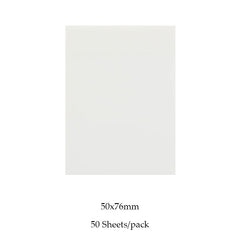 50 Waterproof Clear Sticky Notes for Home & Office