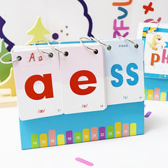 English CVC Flip Card Phonics Word Card Set - 93 Cards
