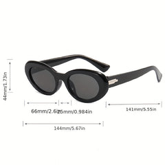 Polarized Oval Sunglasses UV400 Beach Party Club Glasses