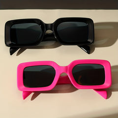 Rectangle Frame Sunglasses Y2K Minimalist Glasses UV400