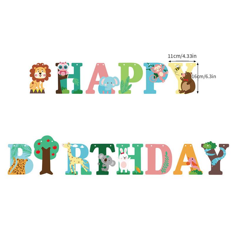 Kids Party Animal Pull Flag