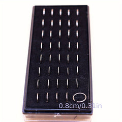 40pcs Small Bead Stainless Steel Nose Stud Ring Unisex