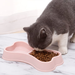 Cartoon Pattern Double Feeding Bowl for Pets