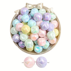10pcs Acrylic Colorful Fig Pattern Beads Straight Hole DIY Mobile Chain