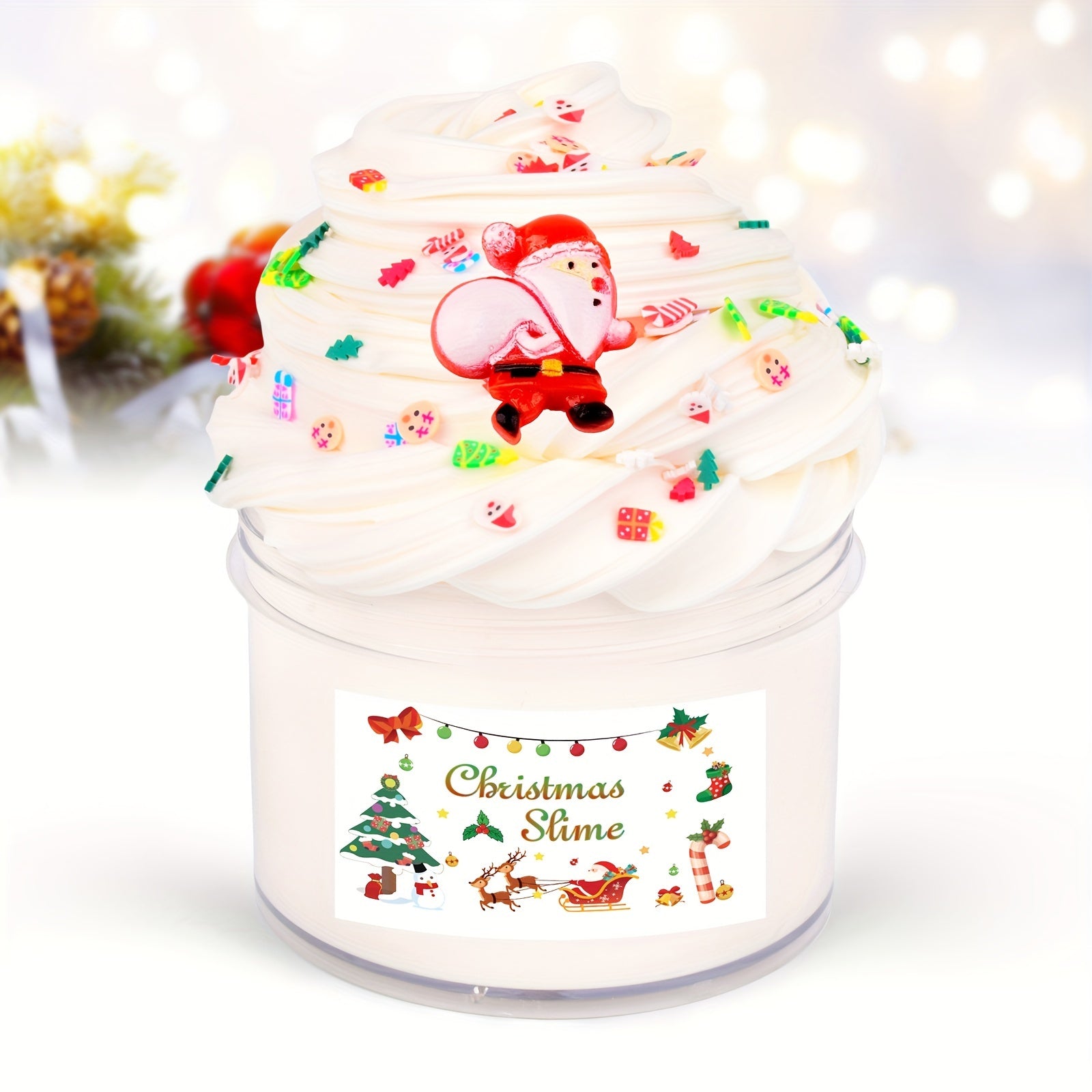 Christmas Butter Slime Soft Stretch Jelly Cube Slime for Party Favor